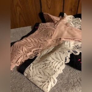 Elegant Lace Intimates Set - Pink Panties Only